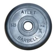 Диск Barbell Atlet, обрезиненный D26 мм MB BARBELL MBА26-1,25