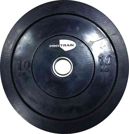 Диск обрезиненный bumper plate олимпийский PROTRAIN TA-C3008-10