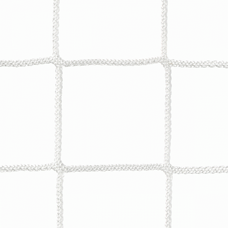 Сетка для футбольных ворот безузловая 5.1х2.1х2/2 м, яч.100х100 мм, 5.0 мм, (белая)