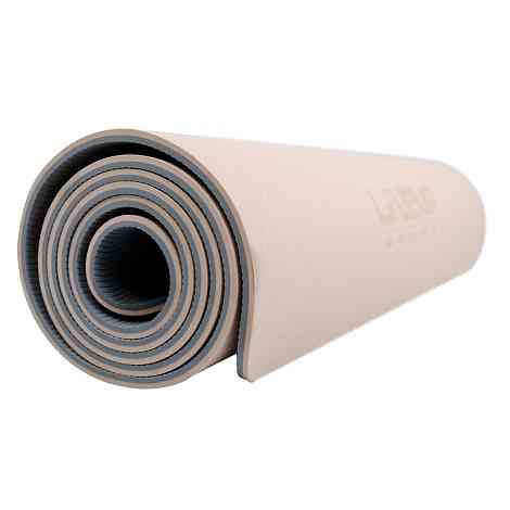 Коврик для йоги ПВХ Liveup LS3237 (бело-розовый)