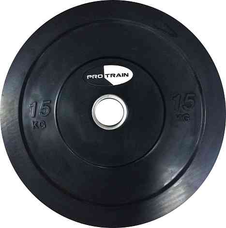 Диск обрезиненный bumper plate олимпийский PROTRAIN TA-C3008-15