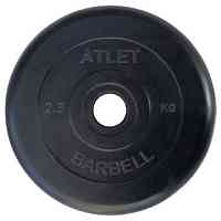 Диск Barbell Atlet, обрезиненный D26 мм MB BARBELL MBА26-2,5